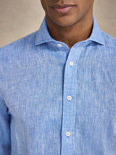 Cut Away Linen Shirt Slim Fit