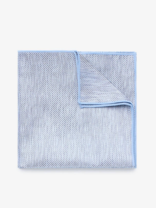 Light Blue Textured Pocket Square