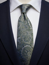 Green Paisley Tie