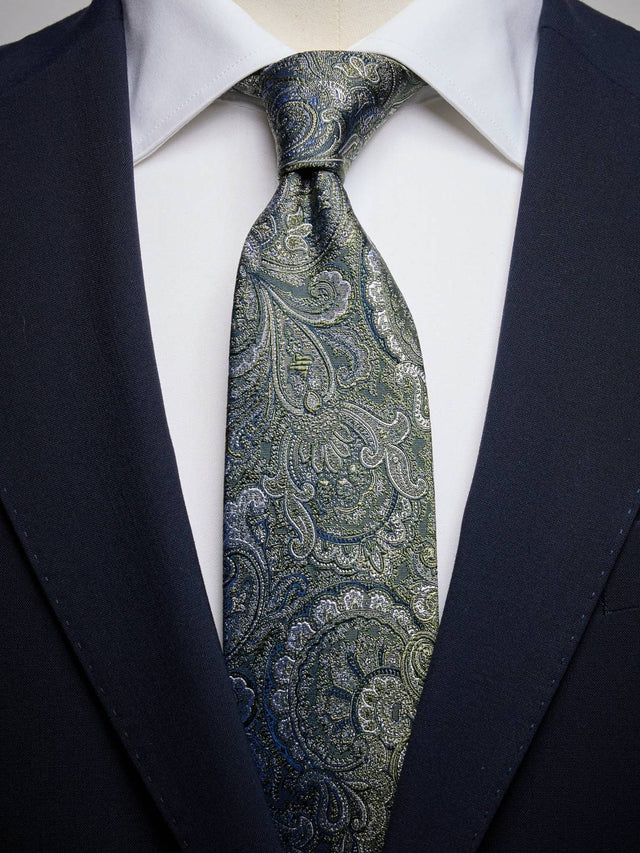 Green Paisley Tie