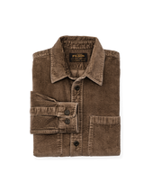 6-wale Corduroy Shirt - Brown