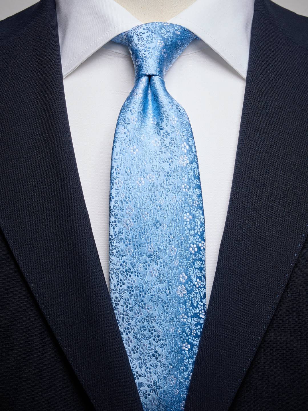 Blue Floral Tie