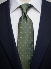 Green Floral Tie