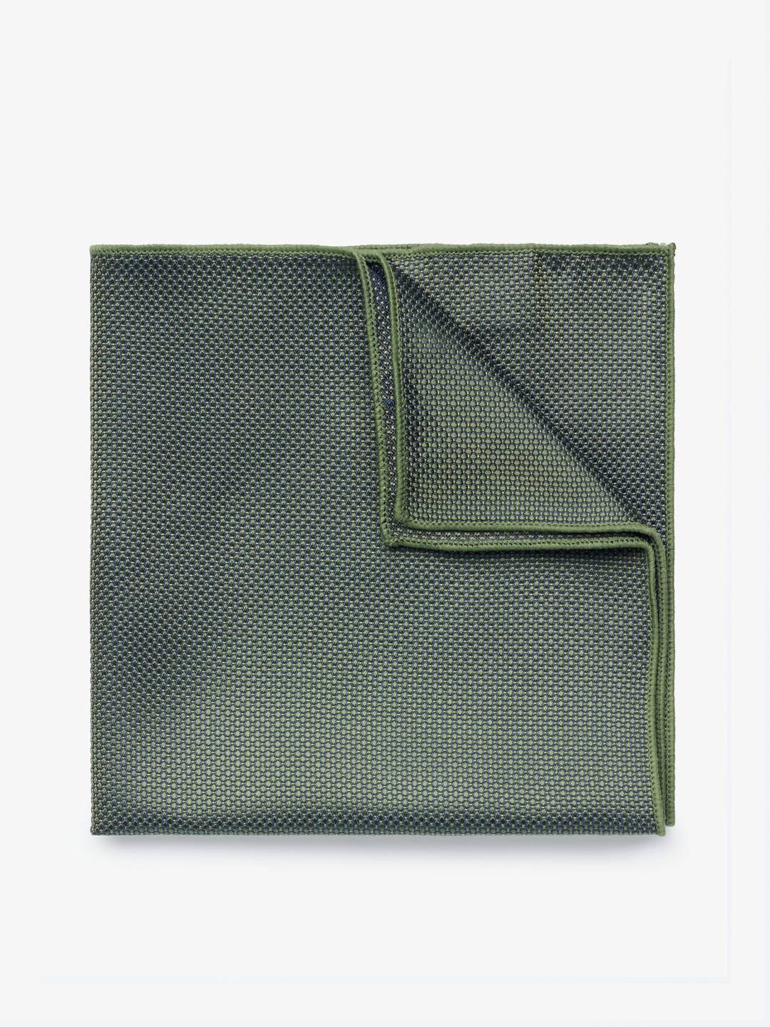 Green Textured Pocket Square
