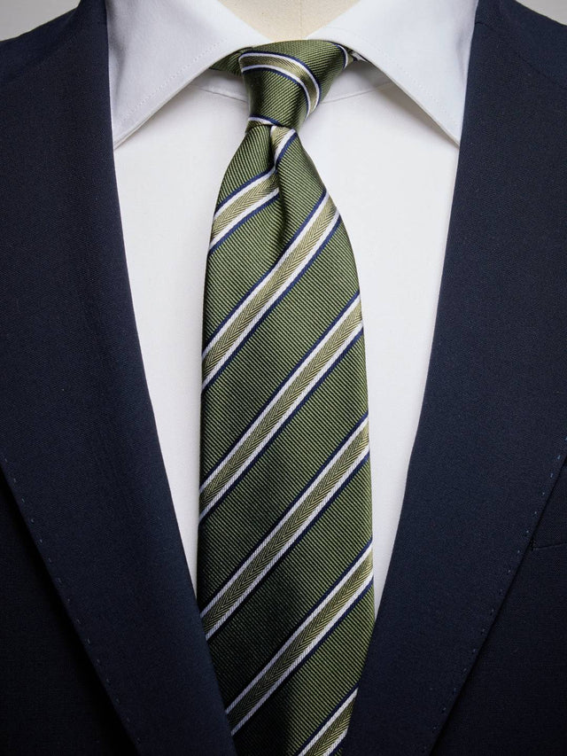 Green Striped Tie
