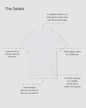 The Essential Organic Crew | Heather Deep Navy