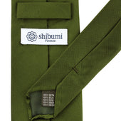 Plain Japanese Jacquard Silk Tie Hand Rolled