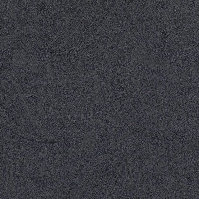 Paisley Jacquard Bespoke Silk Tie - Charcoal
