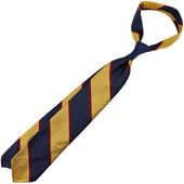 Japanese Repp Stripe Silk Tie Yellow