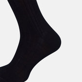 Midnight Thick Knit Mid Length Socks