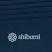 Knee Socks - Shadow Stripes - Petrol / Blue - Pure Cotton