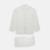 Cream Silk Pyjama Set