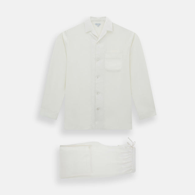 Cream Silk Pyjama Set