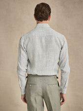 Striped Linen Shirt Slim Fit