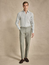 Striped Linen Shirt Slim Fit