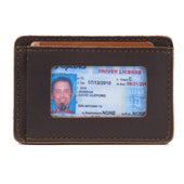 Front Pocket Leather ID Wallet