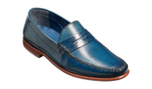 William - Navy Perf Hand Painted / Blue Saddle