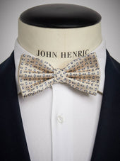 Bow Tie Small Paisley Beige