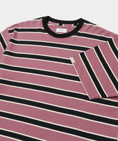 Mesh Stripe Short Sleeve Tee