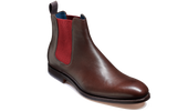 Hopper - Dark Walnut / Burgundy Elastic