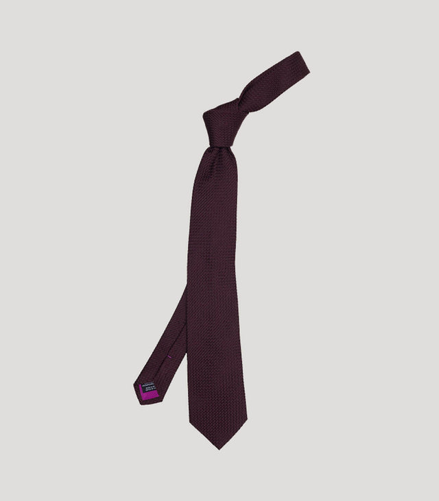 Grenadine Burgundy Tie