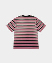 Mesh Stripe Short Sleeve Tee