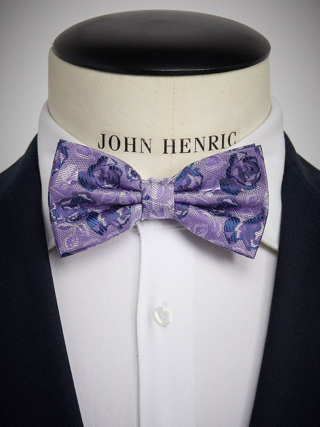 Purple Bow Tie Floral