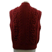 39p Aran Waistcoat 100 Pure New Wool