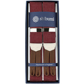 Japanese Denim Braces - Cherry