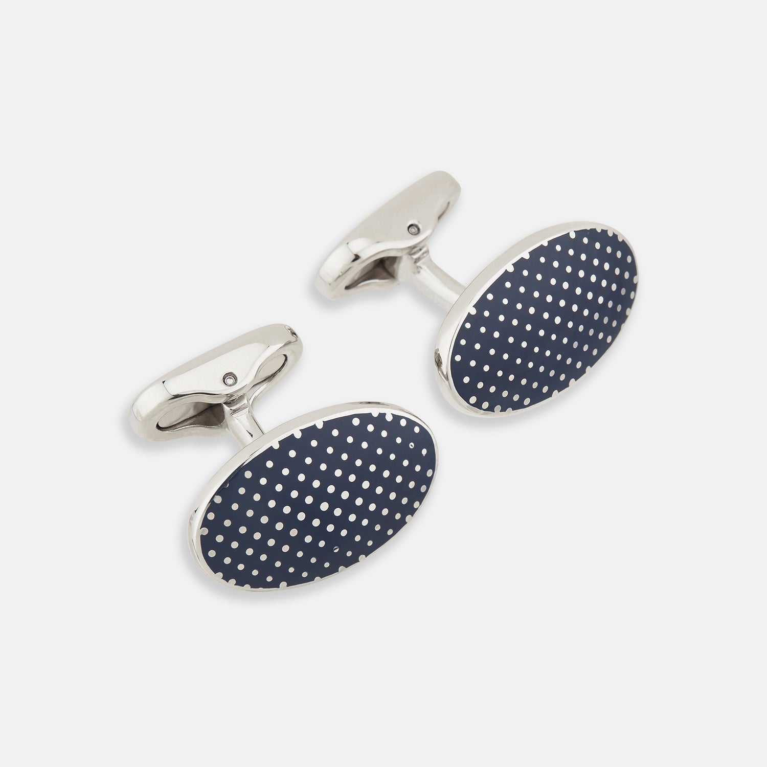 Dotted Oval Cufflinks
