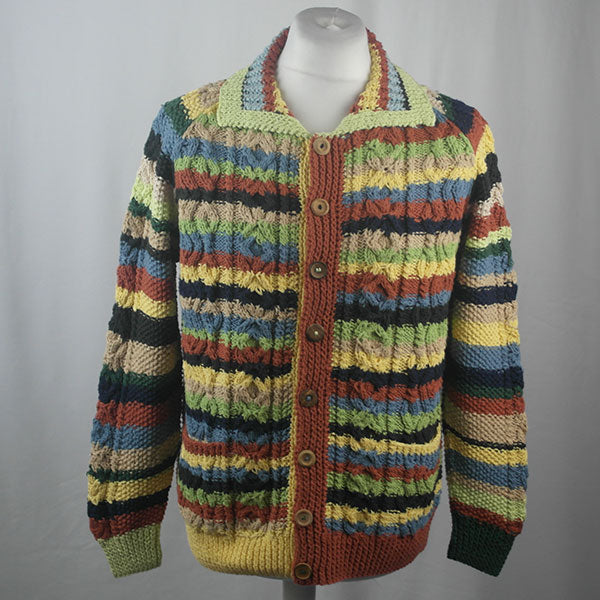 3A Ripple Lumber Cardigan - 100% Cotton