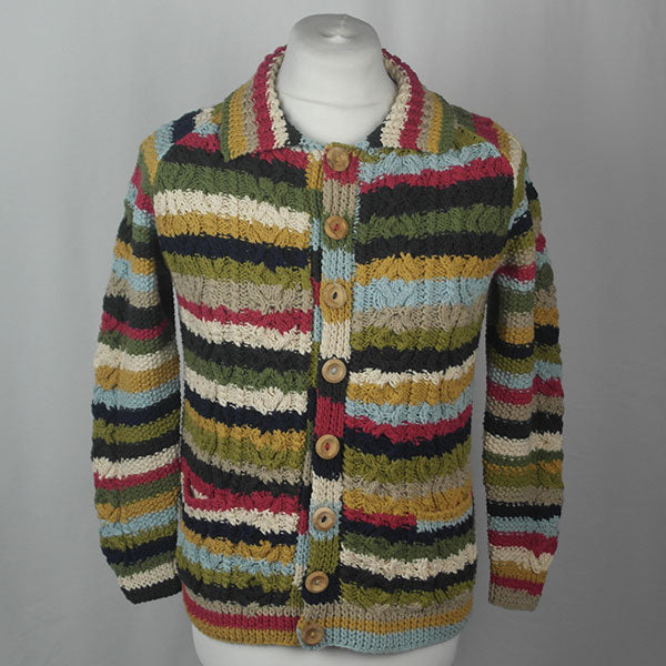 3A Ripple Lumber Cardigan - 100% Cotton - Seconds