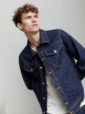GENE 100-10-20-4 | 13oz Neppy Denim Jacket | Real Indigo