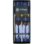 Barathea Braces - Navy Multistripe