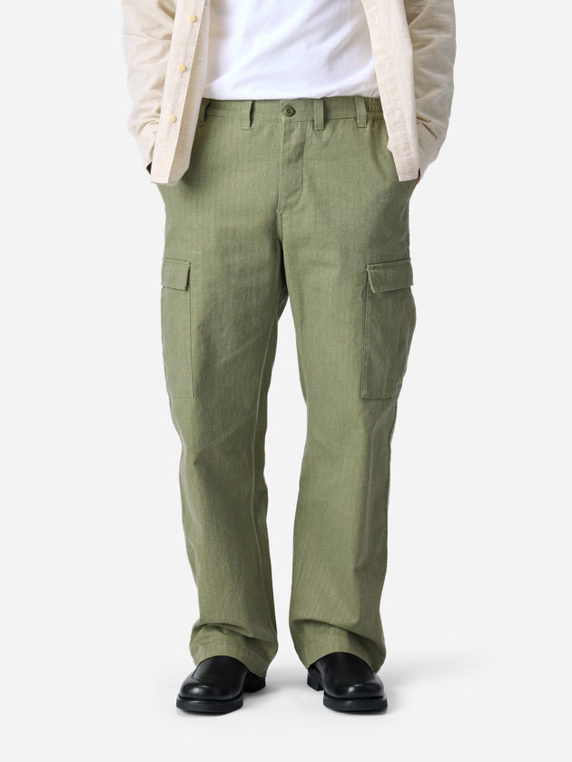 Cargo Pant - Olive HBT | 3sixteen