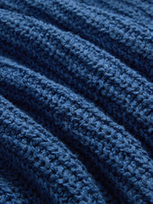 Cotton Crewneck Sweater Lapis Boucle