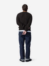 Cotton Crewneck Sweater Bark Boucle 3sixteen