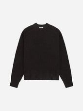 Cotton Crewneck Sweater Bark Boucle 3sixteen