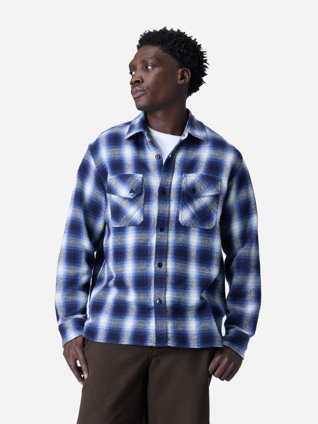 Crosscut Flannel - Royal Blue Plaid | 3sixteen