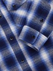 Crosscut Flannel Royal Blue Plaid