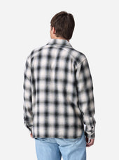 Crosscut Flannel Cream Black Plaid