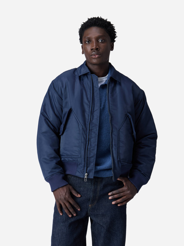 Cwu Flight Jacket Blue Aviator Satin 3sixteen