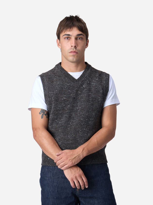 Sweater Vest Tweed 3sixteen
