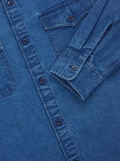 USN Overshirt ~ Stonewashed Indigo Canvas