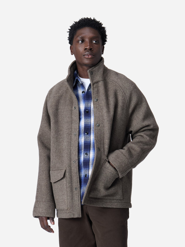 Welding Jacket Tobacco Wool Cashmere 3sixteen