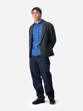 Work Blazer Grey Melton Wool 3sixteen