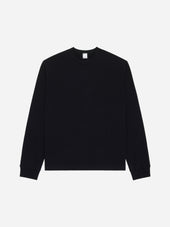 Heavyweight Boxy Long Sleeve T-shirt ~ Black