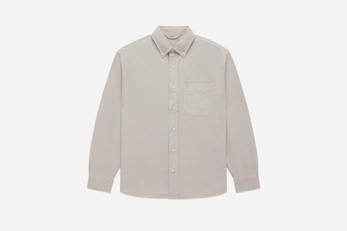 Big Oxford Shirt - Concrete | 3sixteen