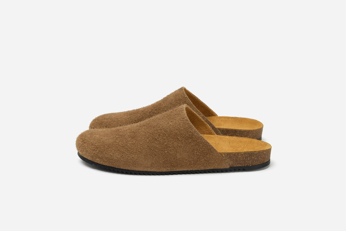 Mule - Shaggy Chestnut Suede | 3sixteen