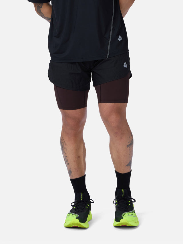 Pace Short ~ Black/Brown